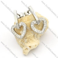 Stainless Steel Heart Earrings -e000152