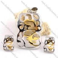 Little Bear Stainless Steel jewelry set-s000042