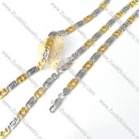 Stainless Steel Cross Chain Matching Jewelry in 2 tones -s000162