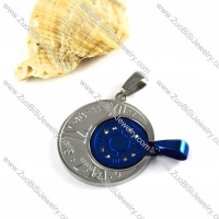 Blue and Silver Finishing Stainless Steel Watch Pendants - p000020