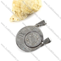 Silver Stainless Steel Watch Couple Pendants - p000021