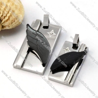 Black Wings Stainless Steel Couple Pendants - p000066