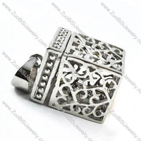 Silver Casket Stainless Steel Pendant - p000091