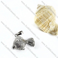 Stainless Steel Kissing fish Pendant - p000100