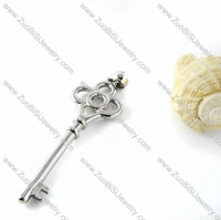 Silver Key Stainless Steel Pendant - p000109