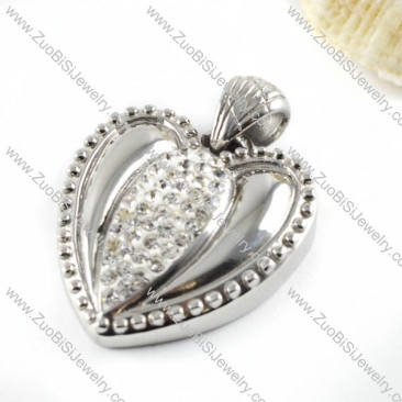 Unique Heart Stainless Steel Pendant - p000117