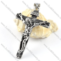 the Good Shepherd Stainless Steel Cross Pendant - p000142