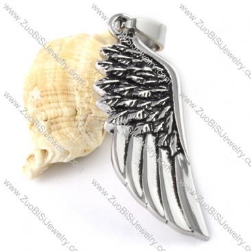 Stainless Steel Wing Pendant - p000155