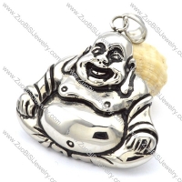 Stainless Steel Maitreya Buddha Pendant - p000274