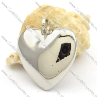 Stainless Steel Smooth Heart Pendants -p000431