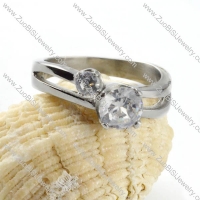 2pcs Zircon Stainless Steel Ring - r000034