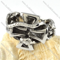 Steel Cross Ring for Punk Lovers - r000056