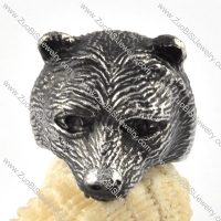 stainless steel bear ring - r000095