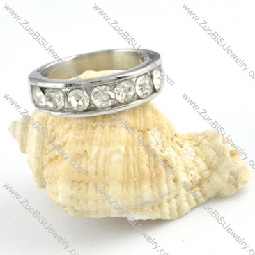 Zircon Ring in 316L steel - r000173