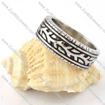 Narrow Stainless Steel Finger Ring - r000303