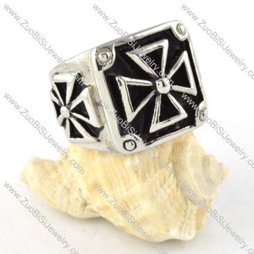 World War Germany Cross Stainless Steel ring - r000310