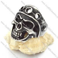 Stainless Steel Skull Ring - r000317