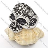 Stainless Steel Skull Ring - r000345