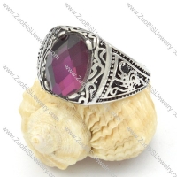 Stainless Steel Stone Rings -r000380