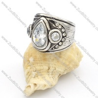 Stainless Steel Stone Rings -r000382