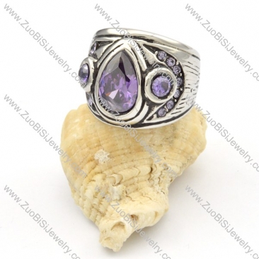 Stainless Steel Stone Rings -r000384