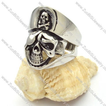 stainless steel skull rings for men -r000480