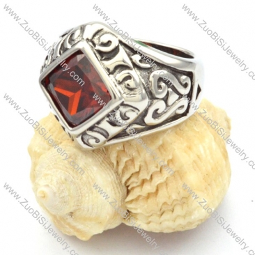 Stainless Steel Stone Rings -r000492