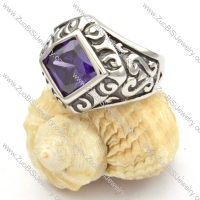 Stainless Steel Stone Rings -r000493