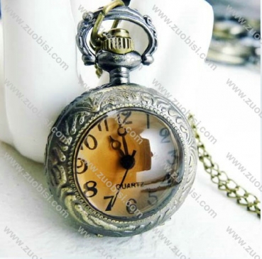 Vintage Tawny Face Pocket Watch Chain - PW000020