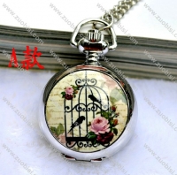 Fashion Rhidoum Bird Pocket Watch Chain - PW000049-1