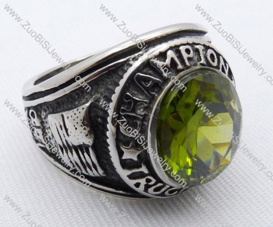 Stainless Steel Stone Ring -JR010047