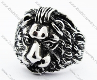 Stainless Steel Lion Ring of forest King -JR010196