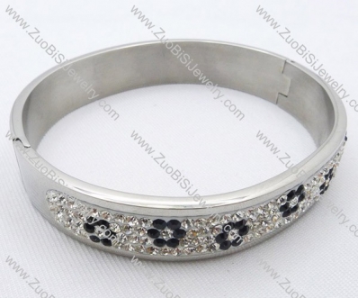 Stainless Steel Electroplating flower Bracelet -JB050031