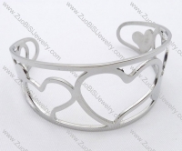 Stainless Steel Heart-shaped Bracelet -JB050077