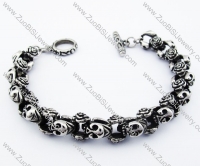 Stainless Steel Skull bBracelet - JB050292