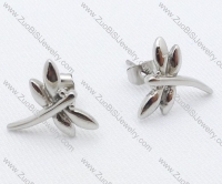 Silver Dragonfly Stainless Steel earring - JE050015