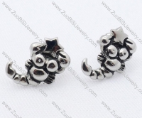 Stainless Steel Scorpio Earring - JE050047