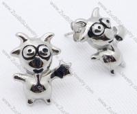 Stainless Steel Taurus Earring - JE050058