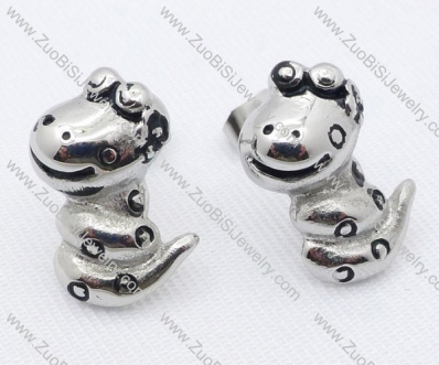 Stainless Steel Snake Earring - JE050064