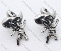 Stainless Steel Monkey Earring - JE050066