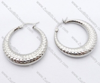 Corrugation Stainless Steel earring - JE050079