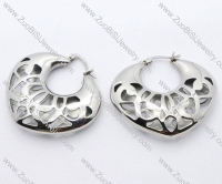 Hollowing Heart Shaped Stainless Steel earring - JE050093