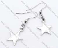 Big Silver Star Stainless Steel earring - JE050118