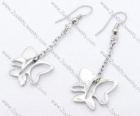 Butterfly Shaped Stainless Steel earring - JE050149