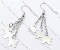 3 Butterflies Stainless Steel earring - JE050153