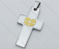 Stainless Steel Cross Pendant -JP050476