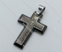 Stainless Steel Cross Pendant -JP050541