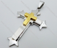 Stainless Steel Cross Pendant -JP050590