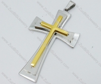 Stainless Steel Cross Pendant -JP050595