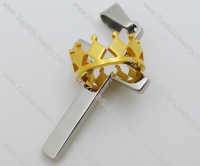 Stainless Steel Cross Pendant -JP050631